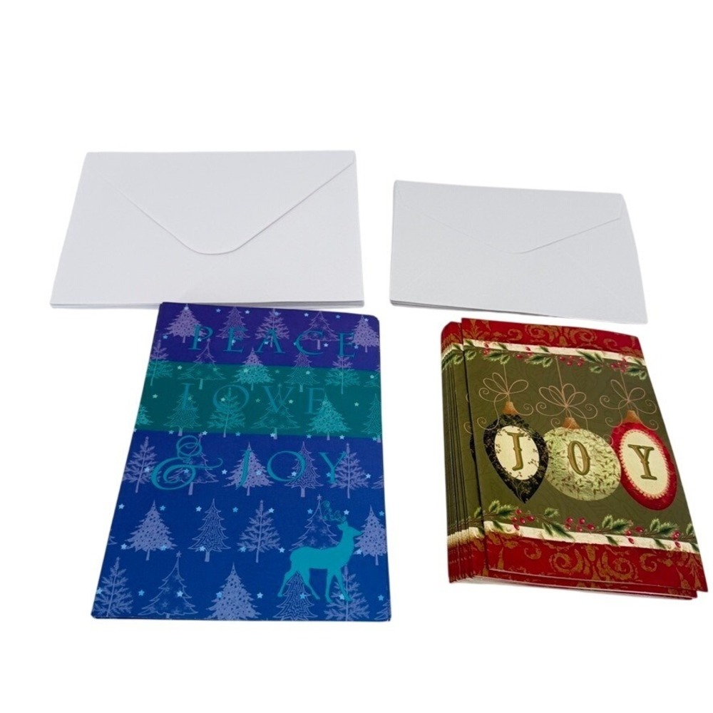 Christmas Cards 'Joy' Lot--VTG 2009 Clever Factory (14) & Nicola Gregory (10)